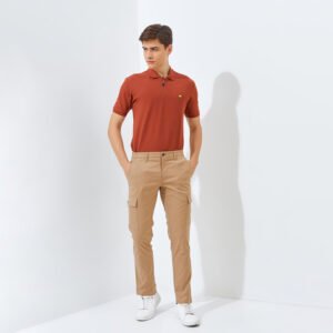 Jack Nicklaus Jaguar Celana Panjang Pria Slim Fit Khaki