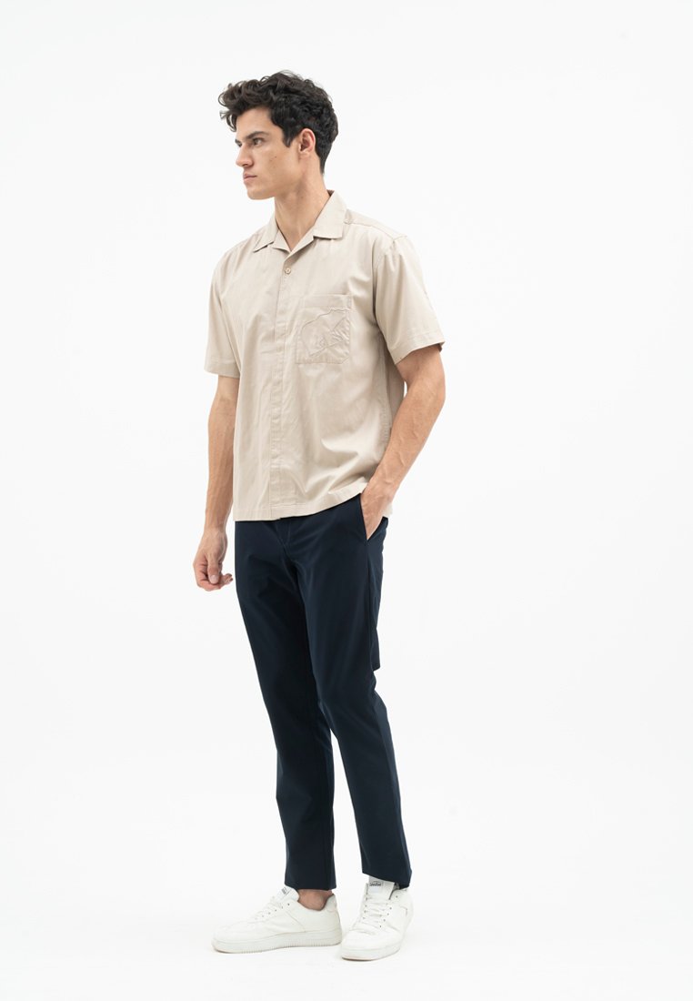 Jack Nicklaus Prodigy Kemeja Pria Lengan Pendek Regular Fit Khaki - Image 6