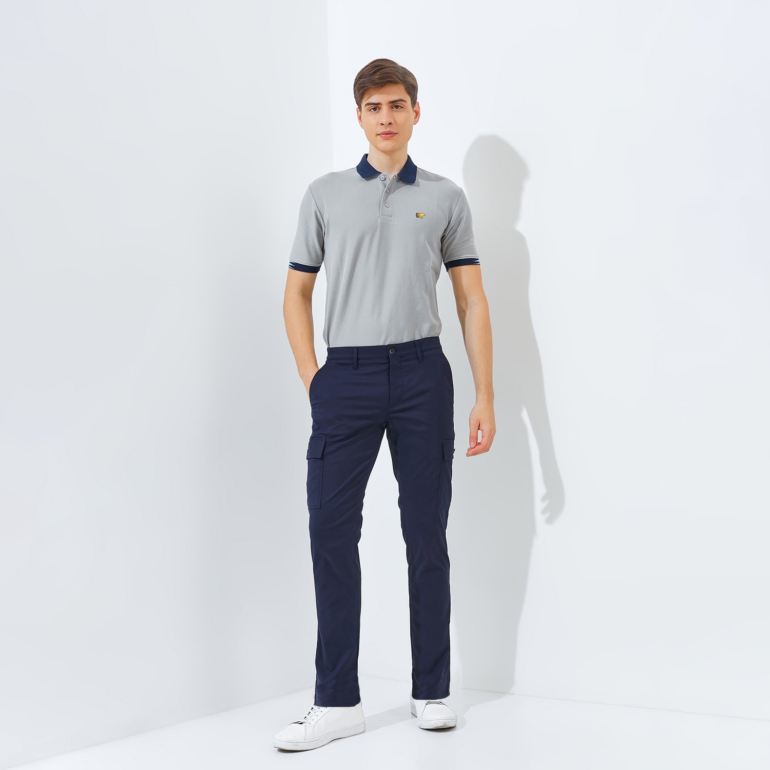Jack Nicklaus Jaguar Celana Panjang Pria Slim Fit Navy - Image 6