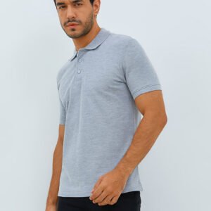 Jobb Galvin Polo Shirt Pria Lengan Pendek Slim Fit Light Grey