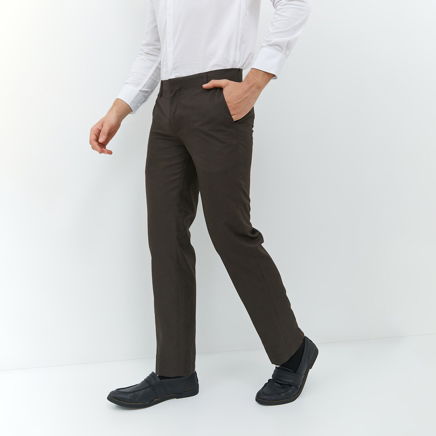 Jobb Raymore-B Celana Panjang Pria Slim Fit Dark Brown - Image 2
