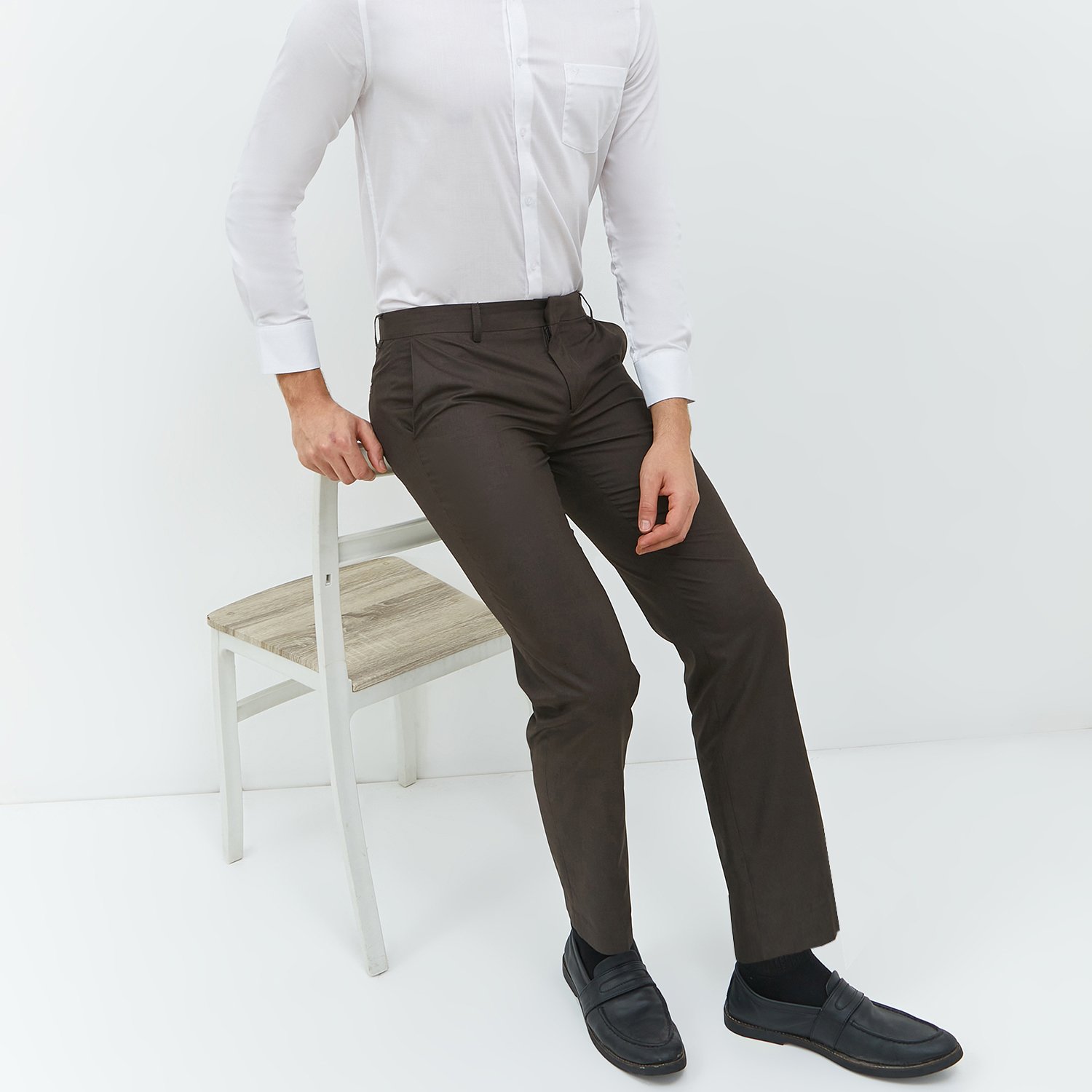 Jobb Raymore-B Celana Panjang Pria Slim Fit Dark Brown - Image 5