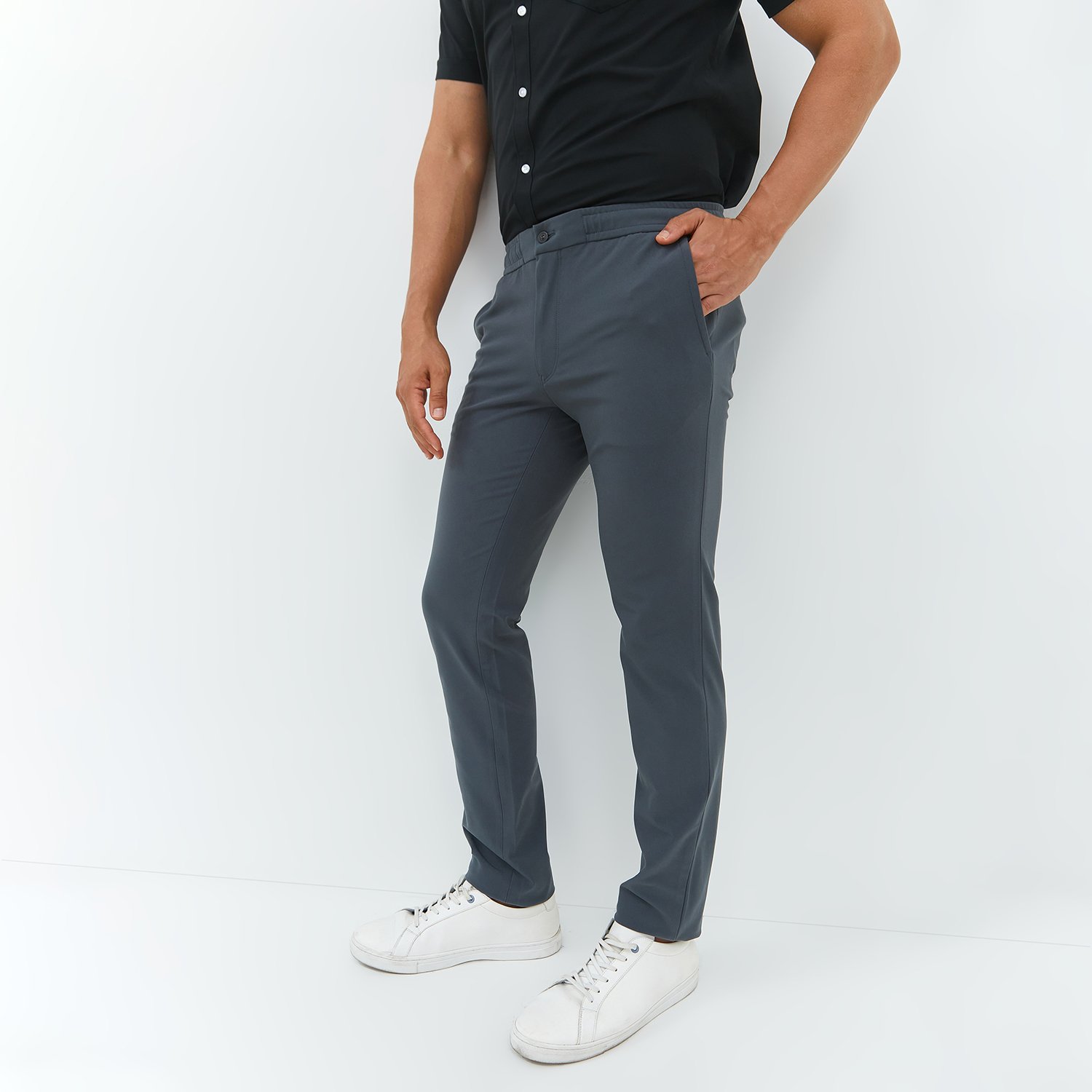 Jobb Jupiter Celana Panjang Joger Modern Slim Fit Dark Grey - Image 5