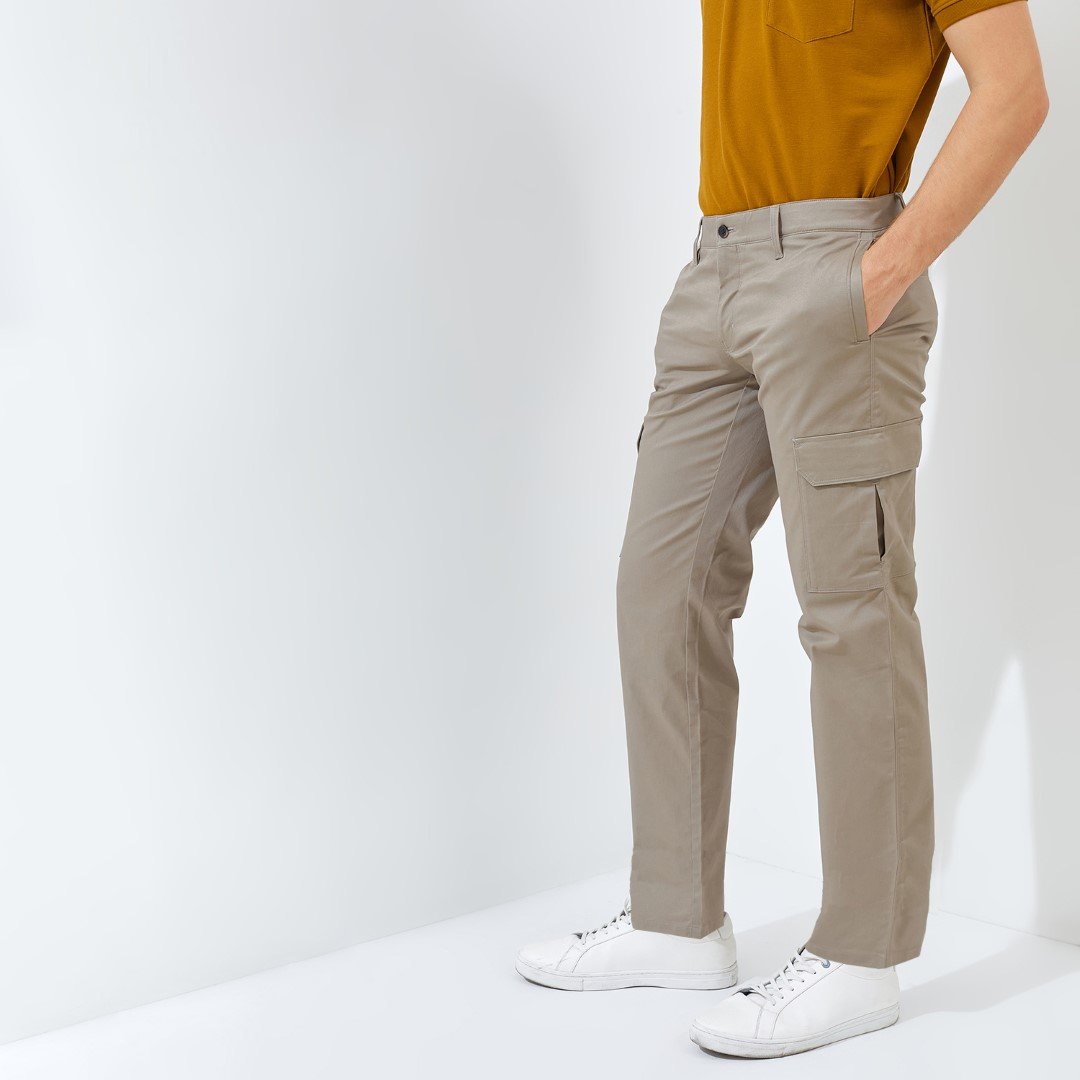 Jack Nicklaus Raptor Celana Panjang Pria Regular Fit Camel - Image 2