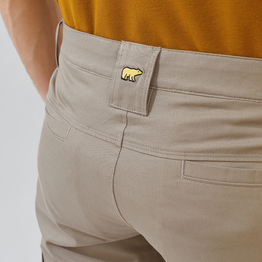 Jack Nicklaus Raptor Celana Panjang Pria Regular Fit Camel - Image 3