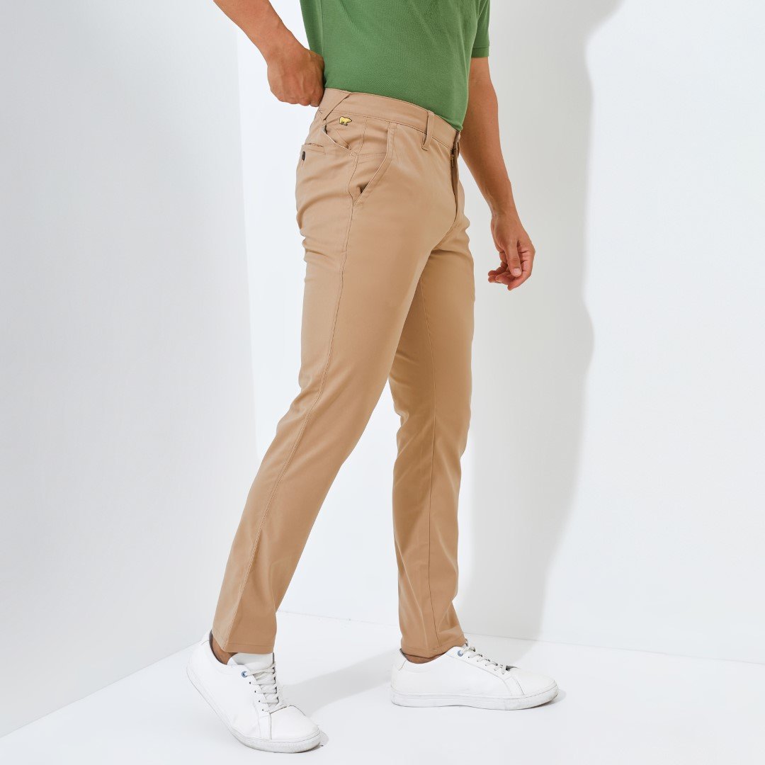 Jack Nicklaus Harrier Celana Panjang Pria Slim Fit Khaki - Image 2