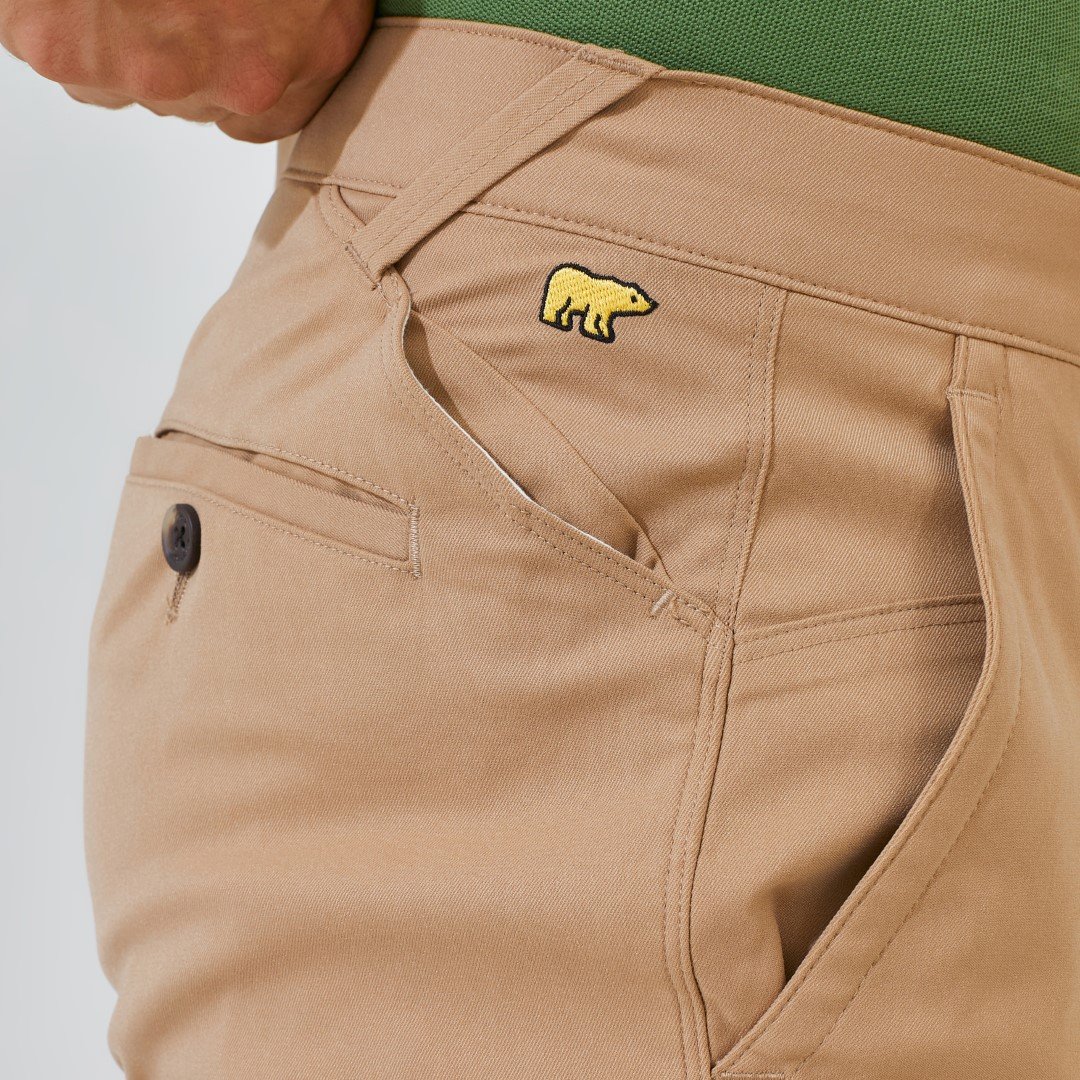 Jack Nicklaus Harrier Celana Panjang Pria Slim Fit Khaki - Image 3