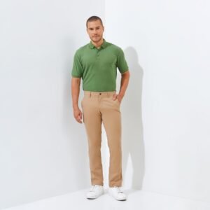 Jack Nicklaus Harrier Celana Panjang Pria Slim Fit Khaki