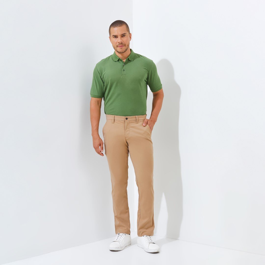 Jack Nicklaus Harrier Celana Panjang Pria Slim Fit Khaki - Image 6