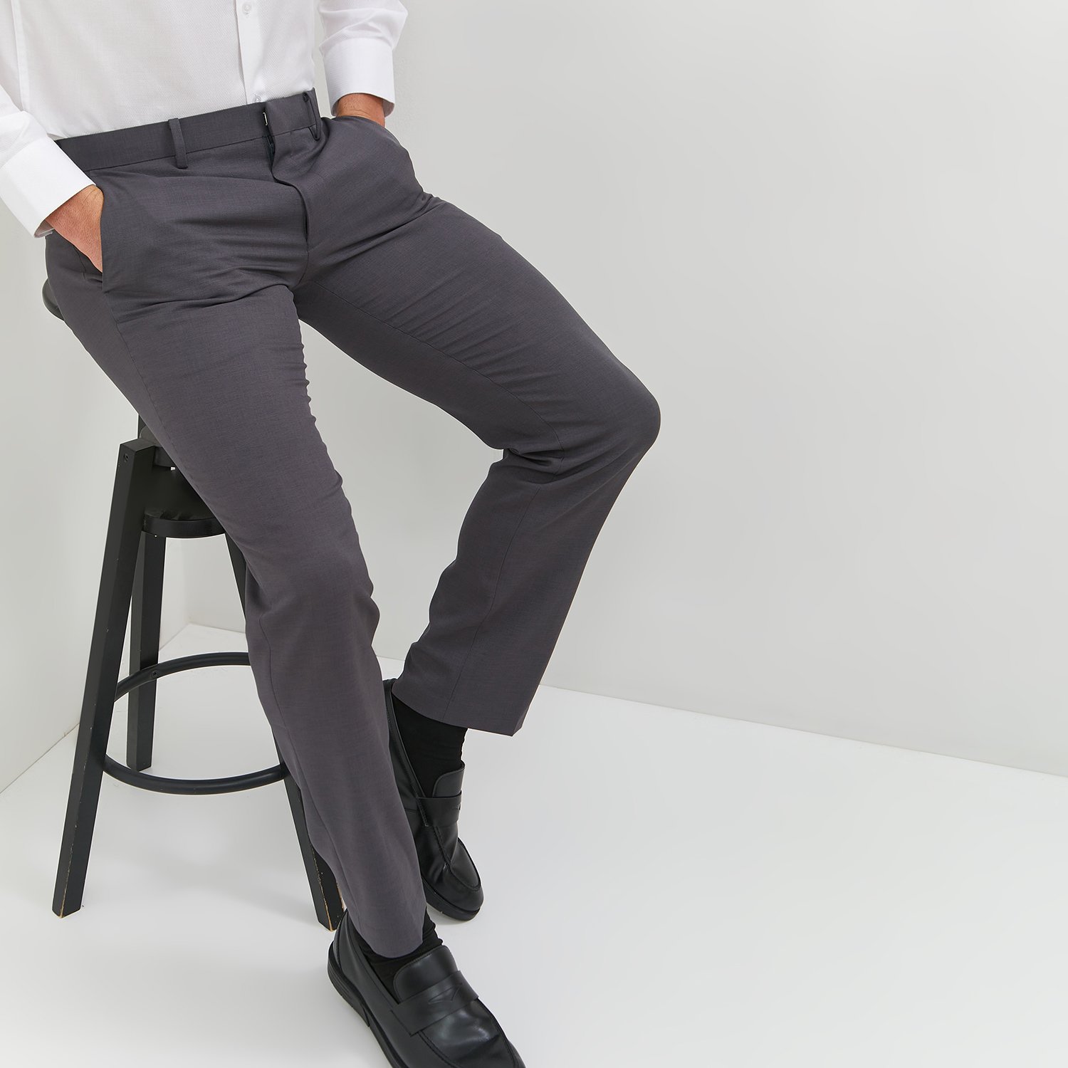 Jobb Cawden Celana Panjang Slim Fit Medium Grey - Image 2