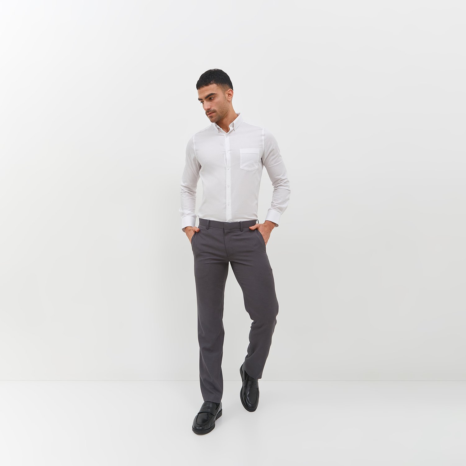 Jobb Cawden Celana Panjang Slim Fit Medium Grey - Image 5