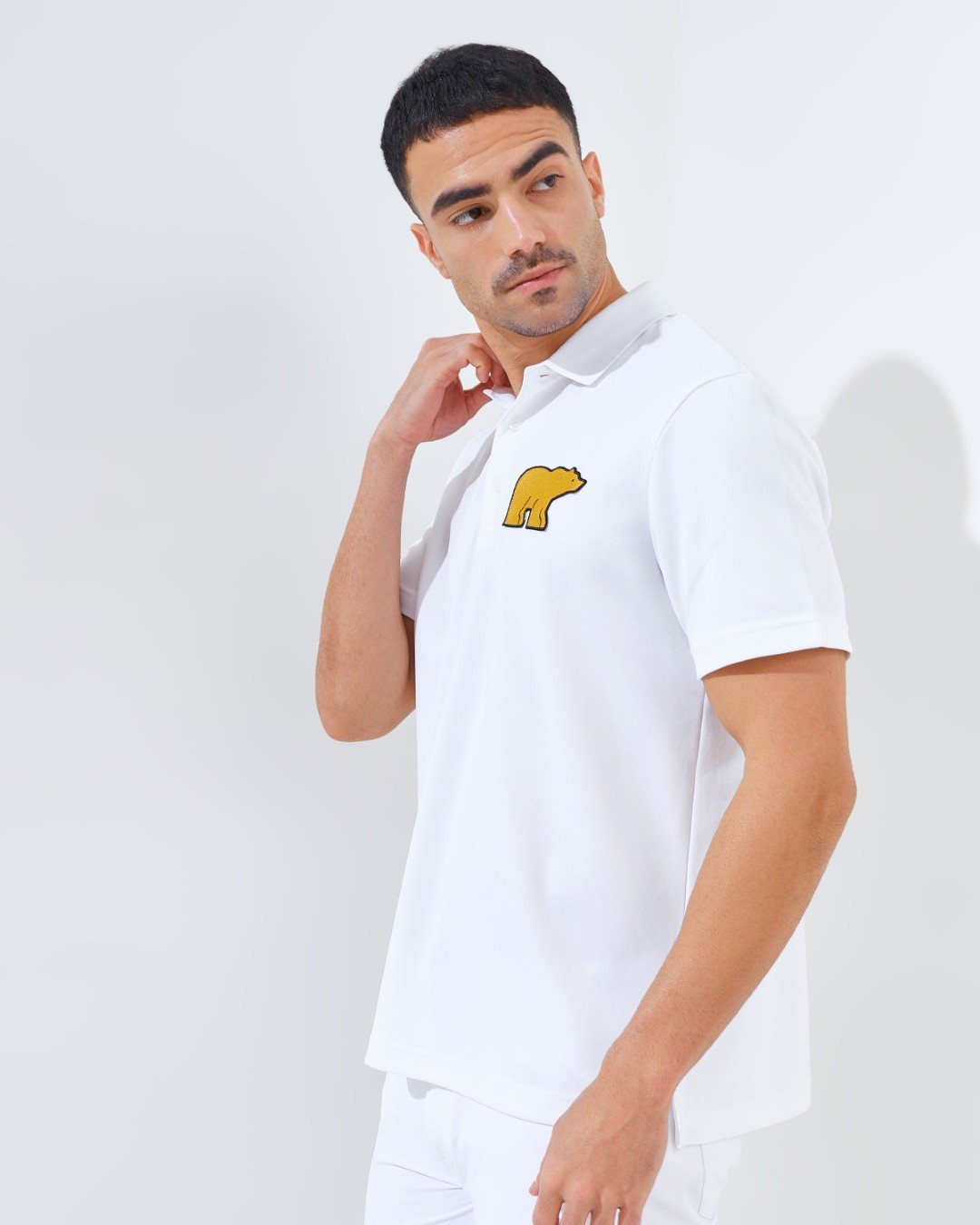 Jack Nicklaus Dorsett Premium Big Bear Polo Bright White - Image 2