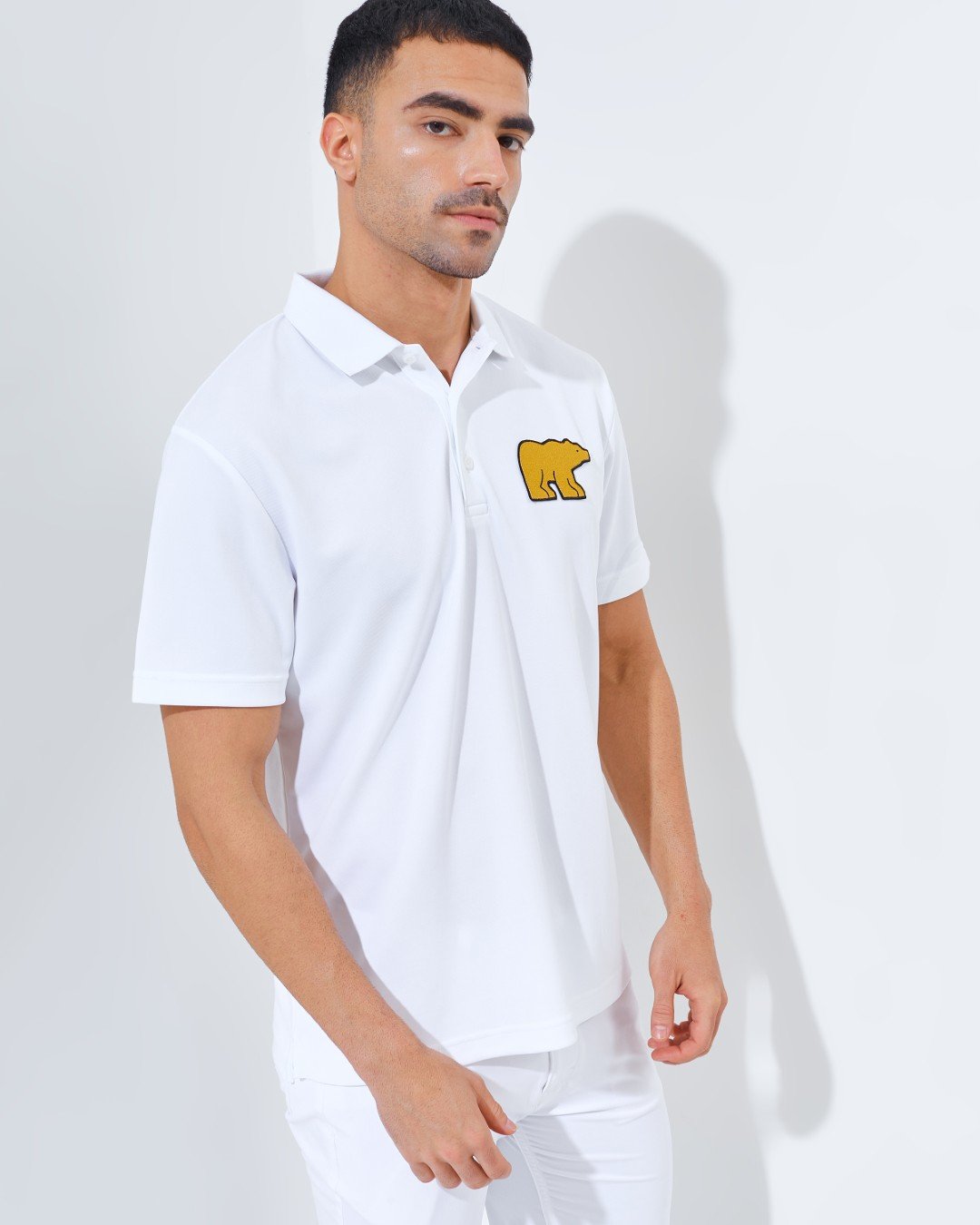 Jack Nicklaus Dorsett Premium Big Bear Polo Bright White - Image 3