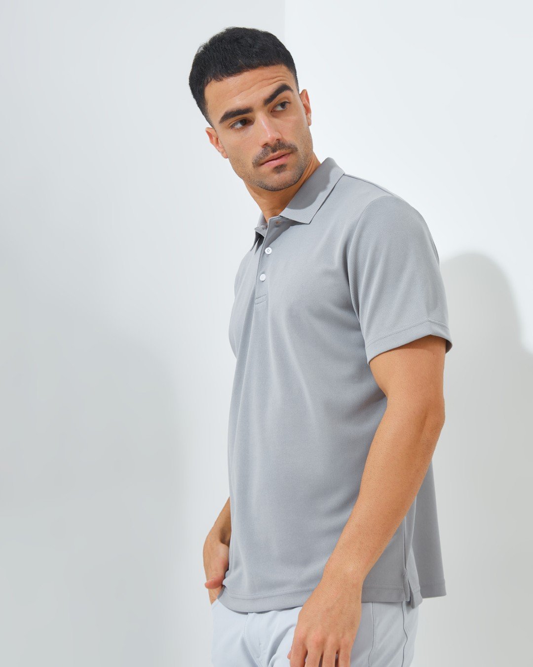 Jack Nicklaus Dorsett Premium Big Bear Polo Grey Blast - Image 4