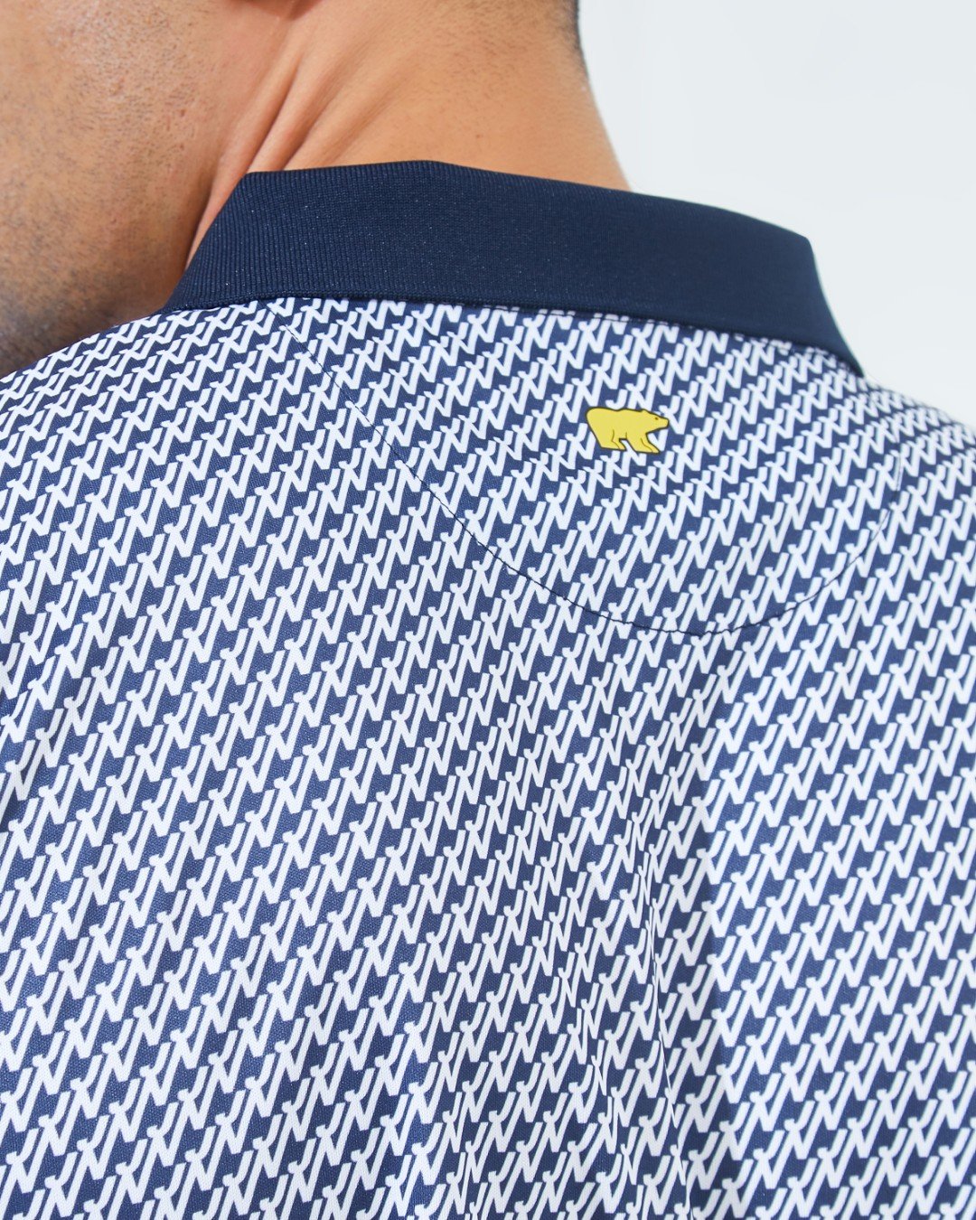 Jack Nicklaus Hennesy Premium All Over Printed Polo Classic Navy - Image 5