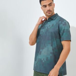 Jack Nicklaus Kowloon Premium Random Print Polo Olive Shadow