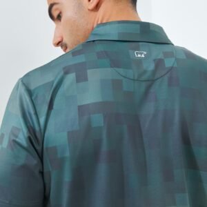 Jack Nicklaus Kowloon Premium Random Print Polo Olive Shadow