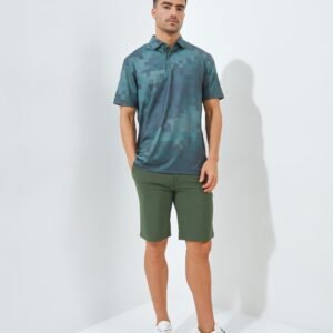 Jack Nicklaus Kowloon Premium Random Print Polo Olive Shadow