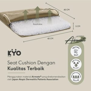 KYO Knot Your Ordinary Eva Airmate Seat Cushion / Alas Duduk / Bantal Duduk