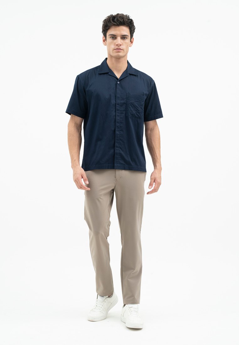 Jack Nicklaus Prodigy Kemeja Pria Lengan Pendek Regular Fit Navy - Image 2