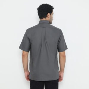 Jack Nicklaus Winter Kemeja Pria Lengan Pendek Regular Fit Dark Grey