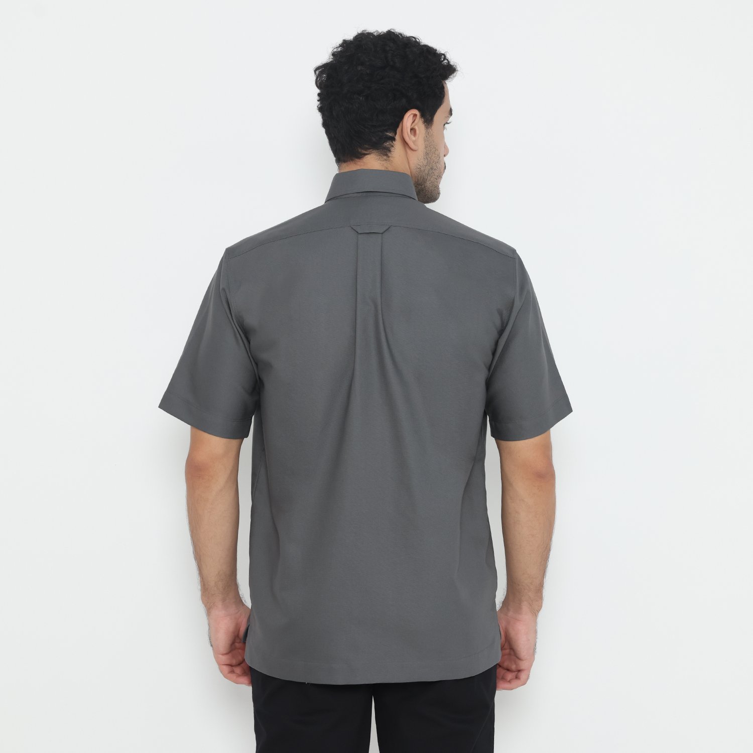 Jack Nicklaus Winter Kemeja Pria Lengan Pendek Regular Fit Dark Grey - Image 3