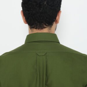 Jack Nicklaus Saunders Kemeja Pria Lengan Panjang Slim Fit Olive