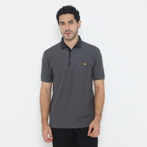 Jack Nicklaus Prospero Polo Shirt Pria Regular Fit Iron Gate