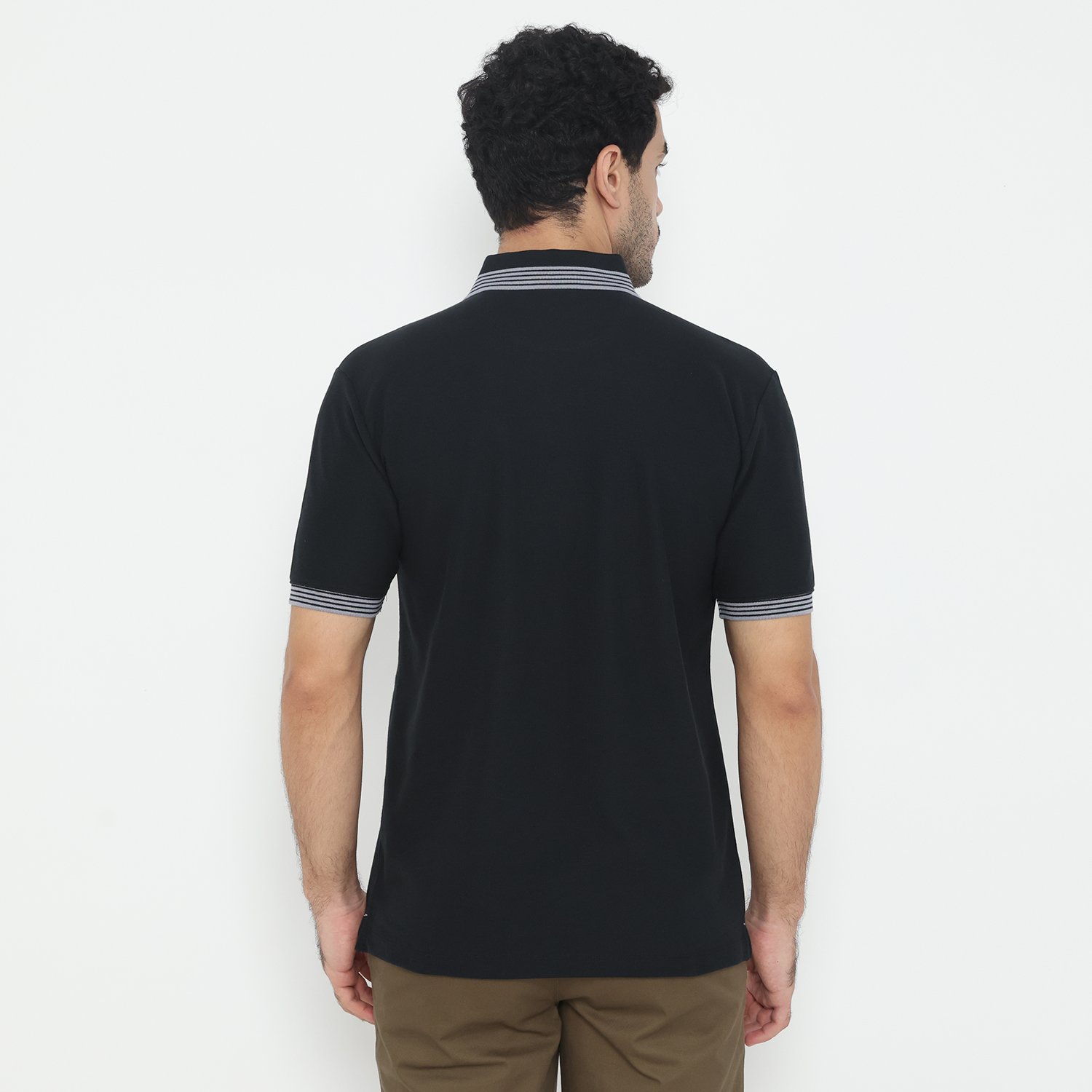 Jack Nicklaus Archibald Polo Shirt Pria Regular Fit Hitam - Image 3