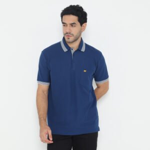 Jack Nicklaus Archibald Polo Shirt Pria Regular Fit Estate Blue