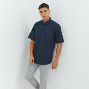 Jobb Vernon Kemeja Pria Lengan Pendek Regular Fit Navy
