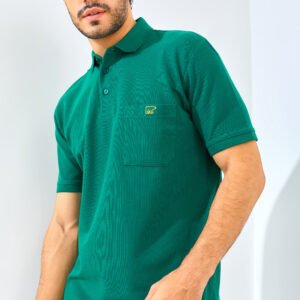 Jack Nicklaus Gallant Polo Shirt Pria Regular Fit Evergreen