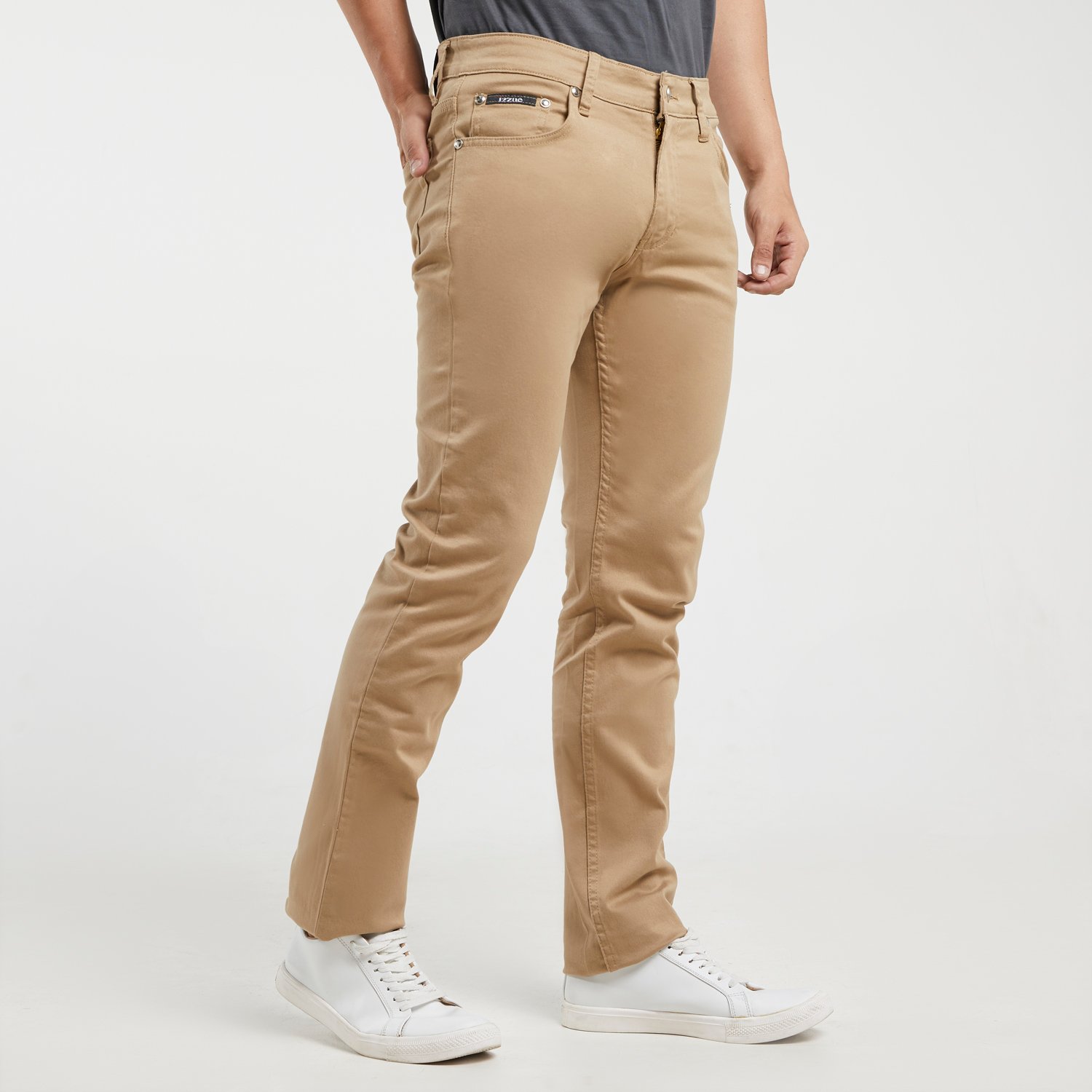 d&f x Izzue Celana jeans - Khaki - Image 2
