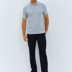 Jobb Galvin Polo Shirt Pria Lengan Pendek Slim Fit Light Grey