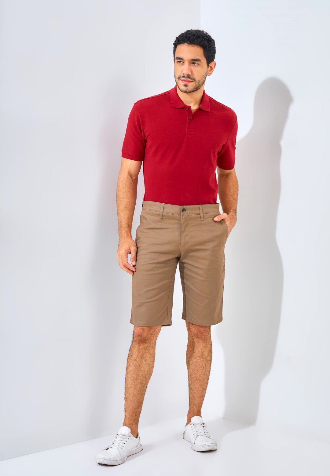 Jack Nicklaus Good Vibes Celana Pendek Pria Regular Fit Khaki - Image 4