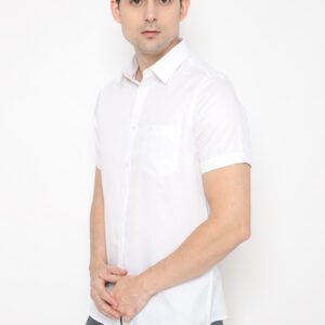 Jobb Allenby Kemeja Pria Lengan Pendek Slim Fit Putih