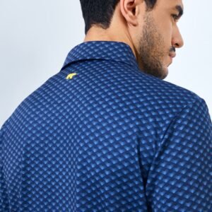 Jack Nicklaus Allsaints Premium Arrowhead Print Polo Classic Navy