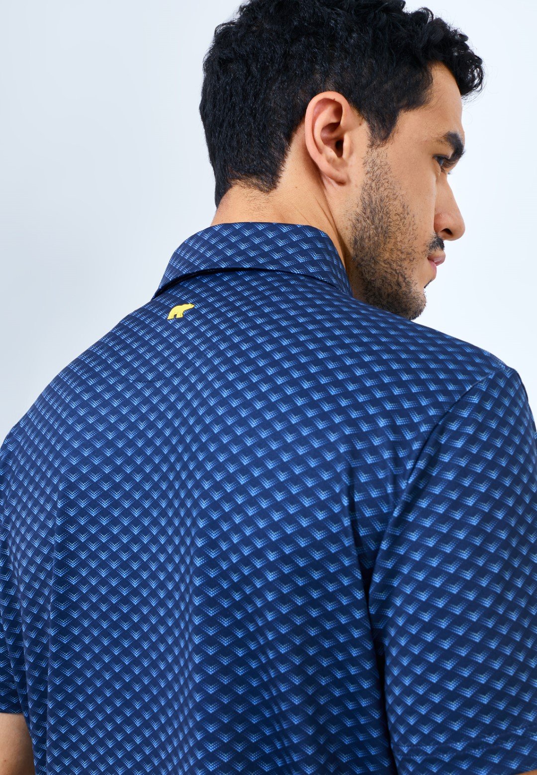 Jack Nicklaus Allsaints Premium Arrowhead Print Polo Classic Navy - Image 4