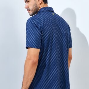 Jack Nicklaus Allsaints Premium Arrowhead Print Polo Classic Navy