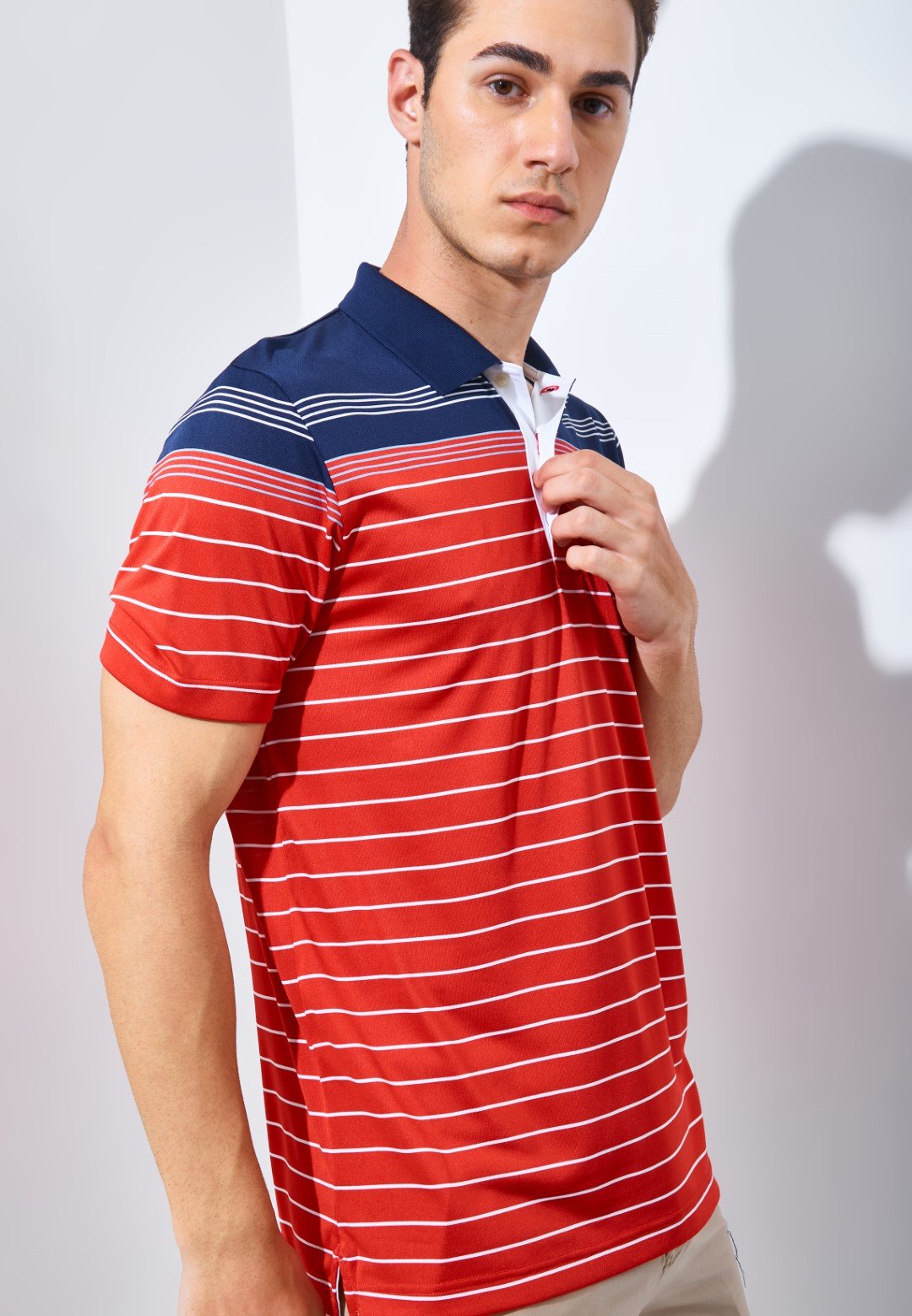 Jack Nicklaus Arcadia Premium Tonal Two Color Solid Polo Caviar - Image 2