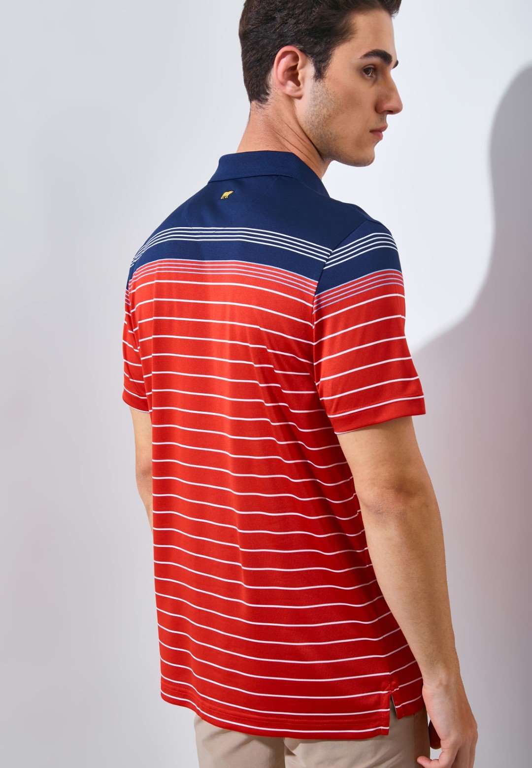 Jack Nicklaus Arcadia Premium Tonal Two Color Solid Polo Caviar - Image 3