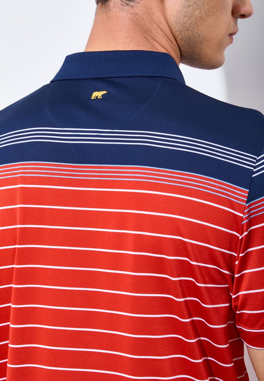 Jack Nicklaus Arcadia Premium Tonal Two Color Solid Polo Caviar - Image 4