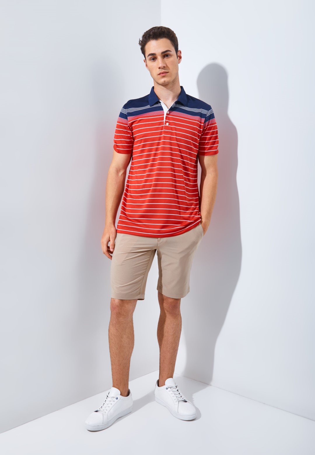 Jack Nicklaus Arcadia Premium Tonal Two Color Solid Polo Caviar - Image 5