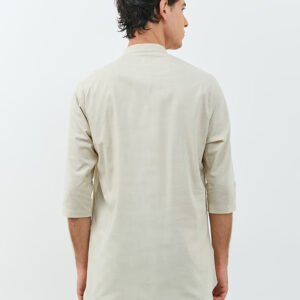 Jobb Arkhan Baju Koko Pria Kurta Lengan Pendek Regular Fit Khaki