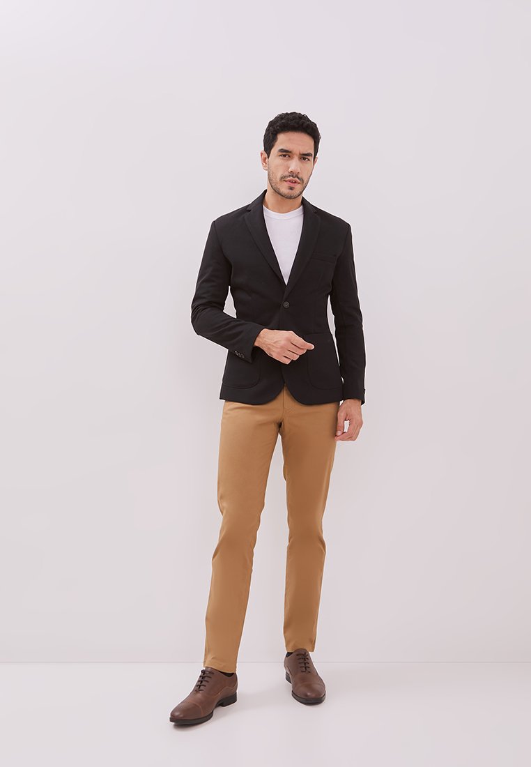 Jobb Aviland-T2 Blazer Pria Slim Fit Dark Hitam - Image 4