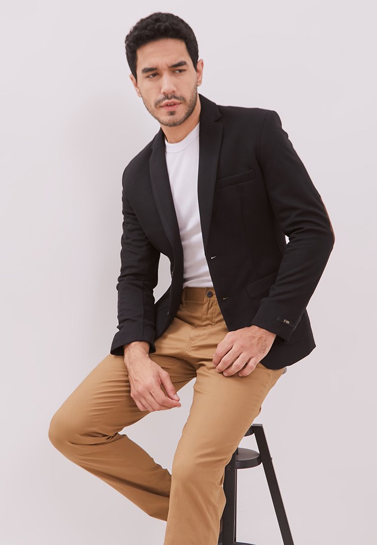 Jobb Aviland-T2 Blazer Pria Slim Fit Dark Hitam - Image 5