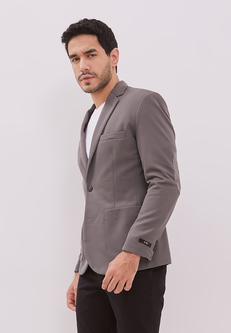 Jobb Aviland-T2 Blazer Pria Slim Fit Dark Grey - Image 2