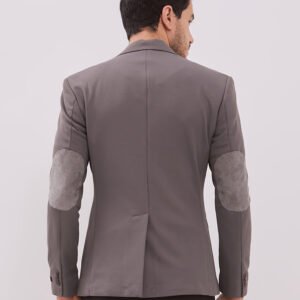Jobb Aviland-T2 Blazer Pria Slim Fit Dark Grey
