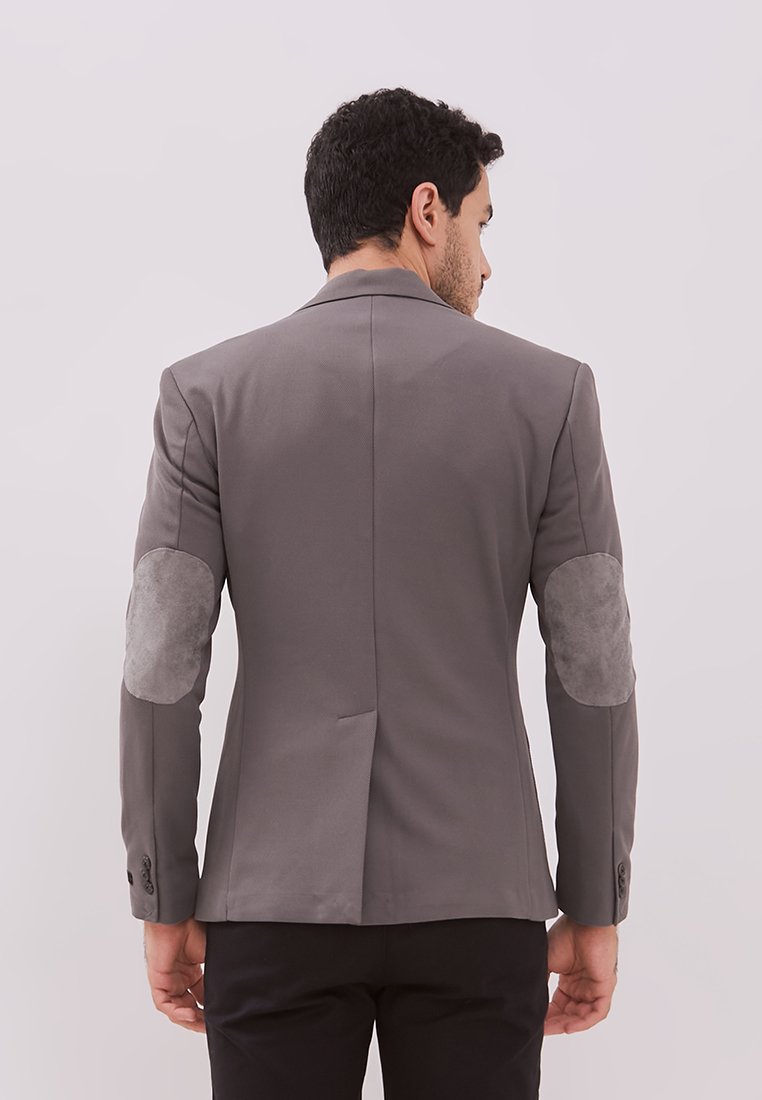 Jobb Aviland-T2 Blazer Pria Slim Fit Dark Grey - Image 3