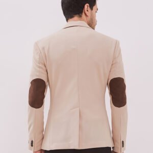 Jobb Aviland-T2 Blazer Pria Slim Fit Beige